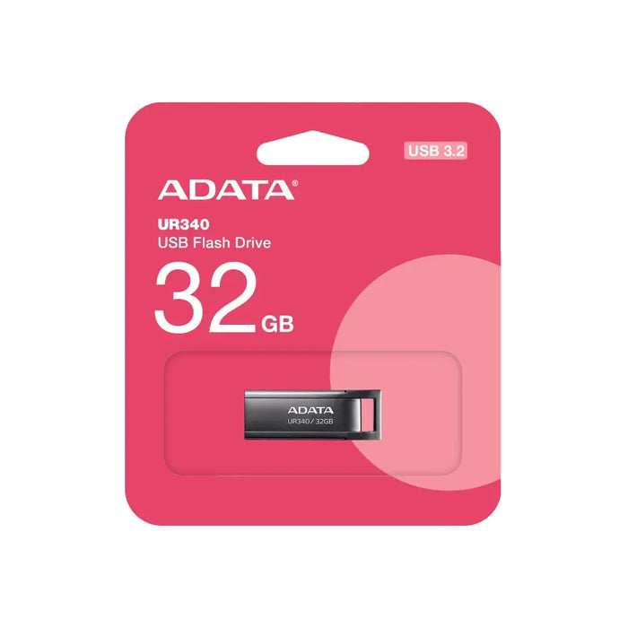 ADATA UR340 32GB USB 3.2 Black - USB памети<<<ADATA памети и аксесоари<<<ADATA<<<PolyComp&&&Компютър Мрежи и