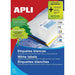Adhesive labels Apli 01263 White - Електроника Периферни и резервни части<<<Компютри| Електроника<<<BigBuy&&&Хартия за