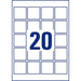 Adhesive labels Avery White 25 Sheets 45 x 45 mm - Електроника Периферни и резервни части<<<Компютри|