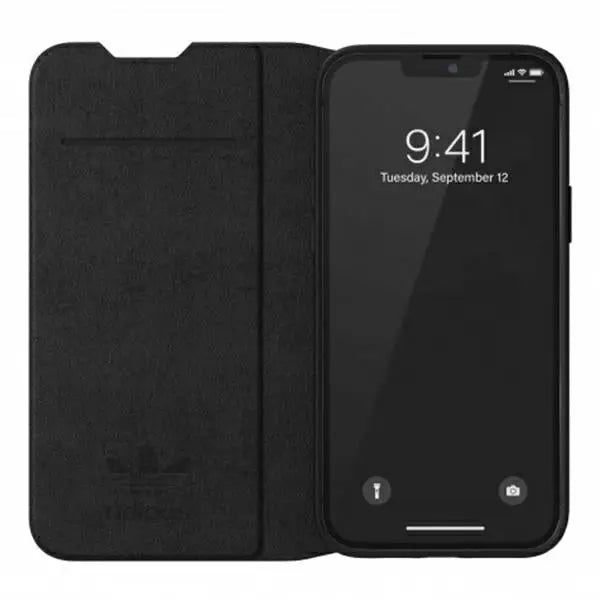 Adidas OR Booklet Case BASIC iPhone 13 Pro Max 6,7’’ czarno biały/black white 47127 - Cell phone cases
