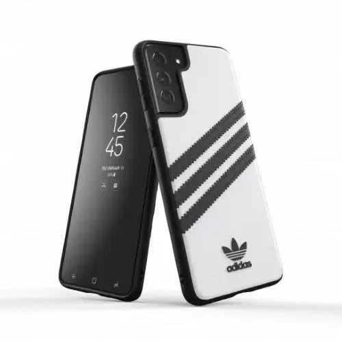 Adidas OR Moudled Case PU for Samsung Galaxy S21+ - White and Black - Cell phone cases and covers<<<HurtelXML