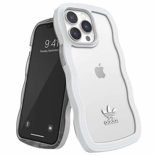 Adidas OR Wavy Case iPhone 13 Pro /13 6.1’’ white-transparent/white-transparent 51903 - Cell phone cases
