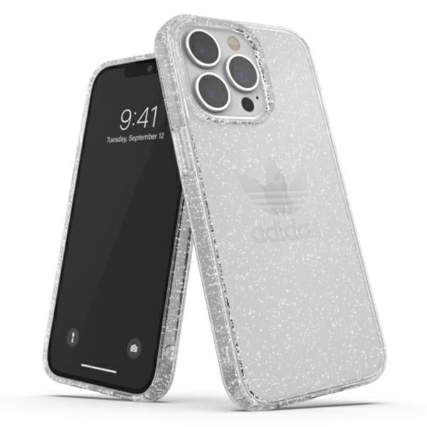Adidas OR Protective Clear Case Glitter for iPhone 13 Pro / iPhone 13 - Transparent Silver