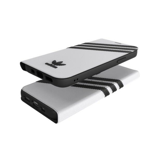 Adidas OR Booklet Case PU for iPhone 12 / 12 Pro 6.1" - white and black