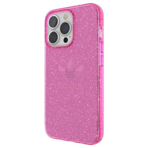 Adidas OR Protective Clear Case Glitter for iPhone 13 Pro / iPhone 13 - Pink