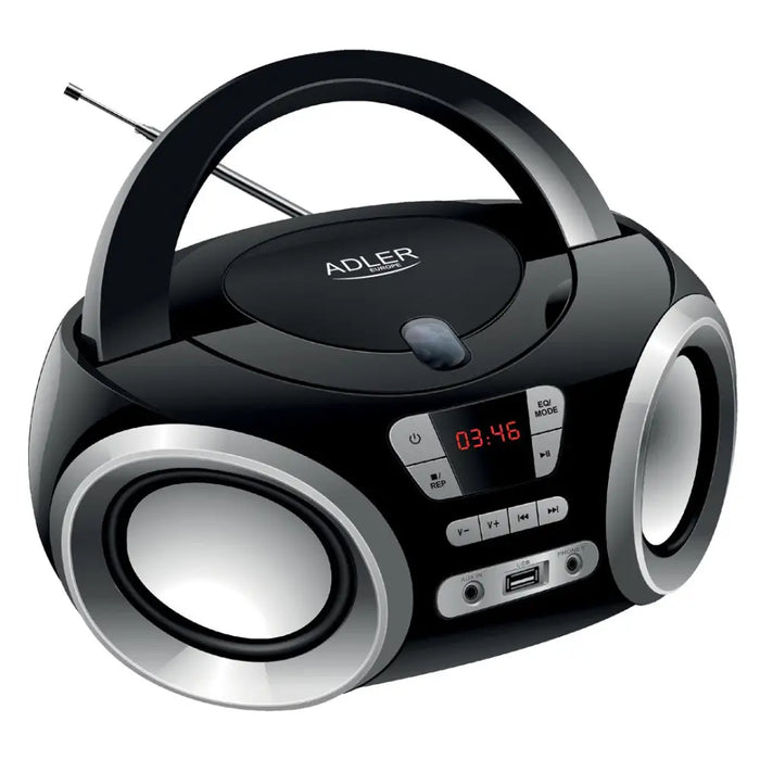 Adler AD 1181 CD player Portable CD player Black Silver - Radios and boomboxesOAV-RAP<<<Audio-video