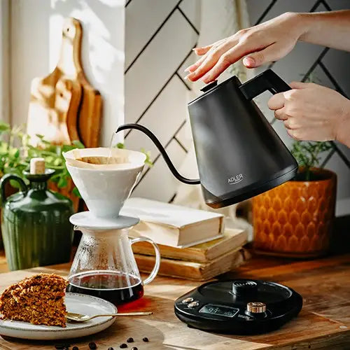 Adler AD 1349 Electric kettle with long spout 1.0L Black - Electric kettlesAGD-CZE<<<Home Appliance