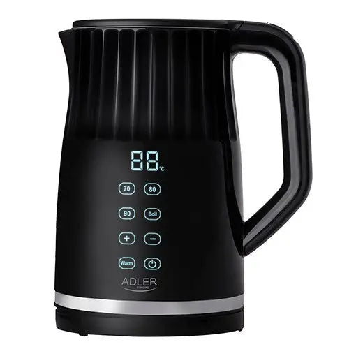 Adler AD 1350 1.7L temperature-controlled LED electric kettle Black - Electric kettlesAGD-CZE<<<Home Appliance