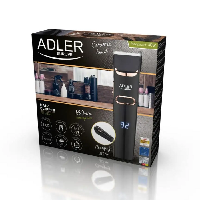 Adler AD 2832 hair clipper Black - Hair clippersAGD-STR<<<Home Appliance - ProductsAGD<<<ActionPL