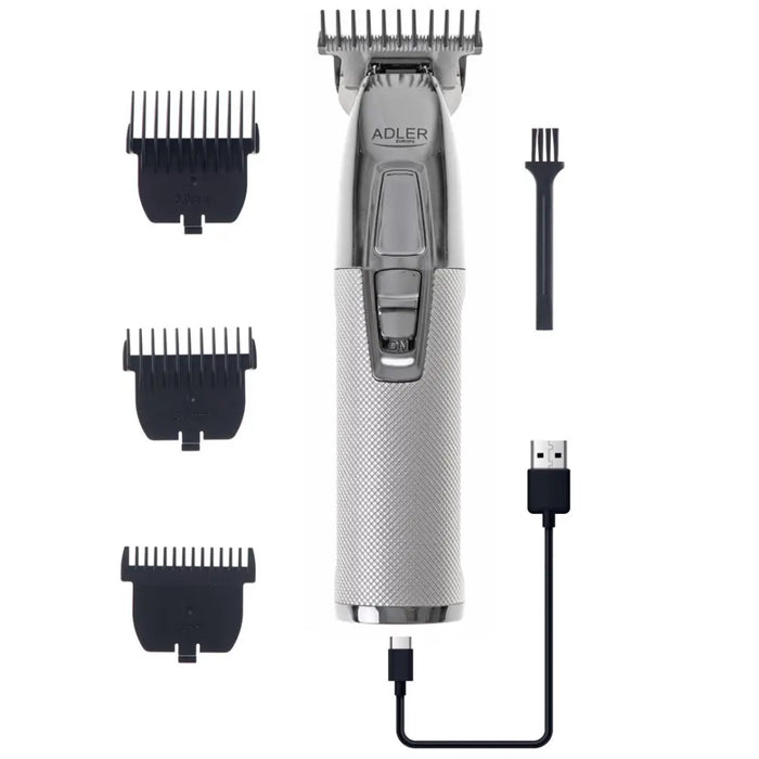 Adler AD 2836S beard trimmer Battery 4 6 mm Silver - Hair clippersAGD-STR<<<Home Appliance - ProductsAGD<<<ActionPL