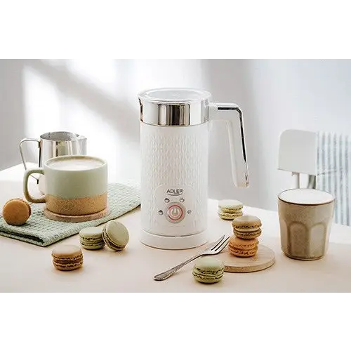 Adler AD 4494 milk frother/warmer Automatic Metallic White - Milk frothersAGD-SDM<<<Home Appliance