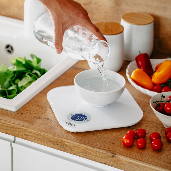 KITCHEN SCALE WHITE ADLER
