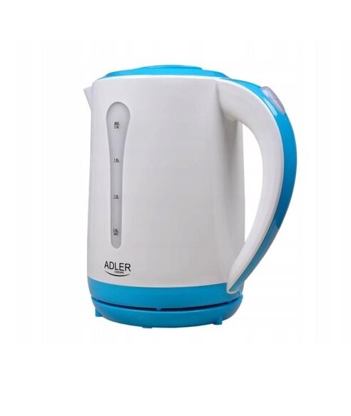 Adler AD 1244 electric kettle 2.5 L 2200 W white and blue