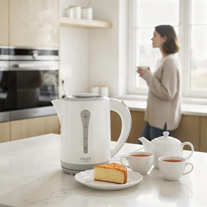Adler AD 1244 electric kettle 2.5 L 2200 W White