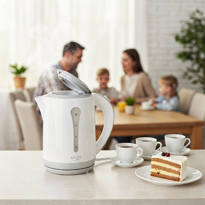 Adler AD 1244 electric kettle 2.5 L 2200 W White