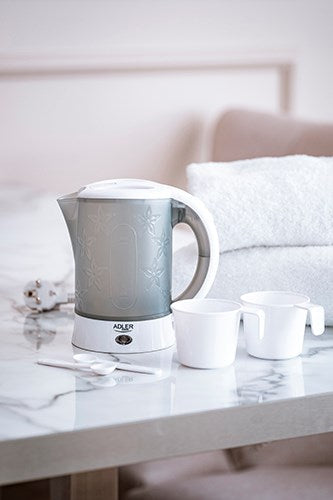 Adler AD 1268 electric kettle 0.6 L Grey 600 W