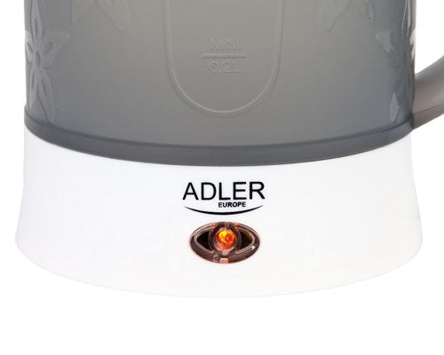 Adler AD 1268 electric kettle 0.6 L Grey 600 W