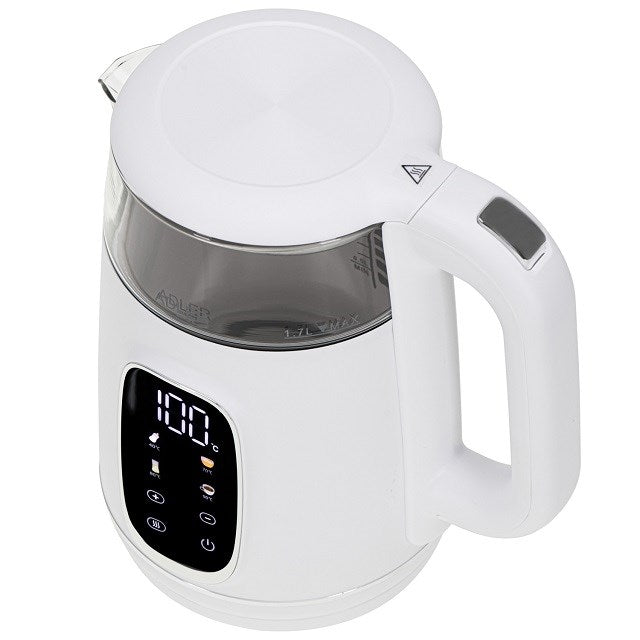 ADLER AD 1305 electric kettle white/silver