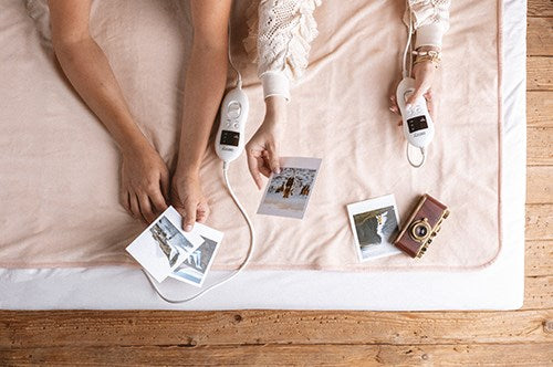 Camry CR 7424 electric blanket 2x60W Beige Fleece