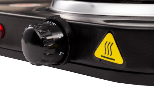 Mesko Home MS 6509 hob Black Countertop Sealed plate 2 zone(s)