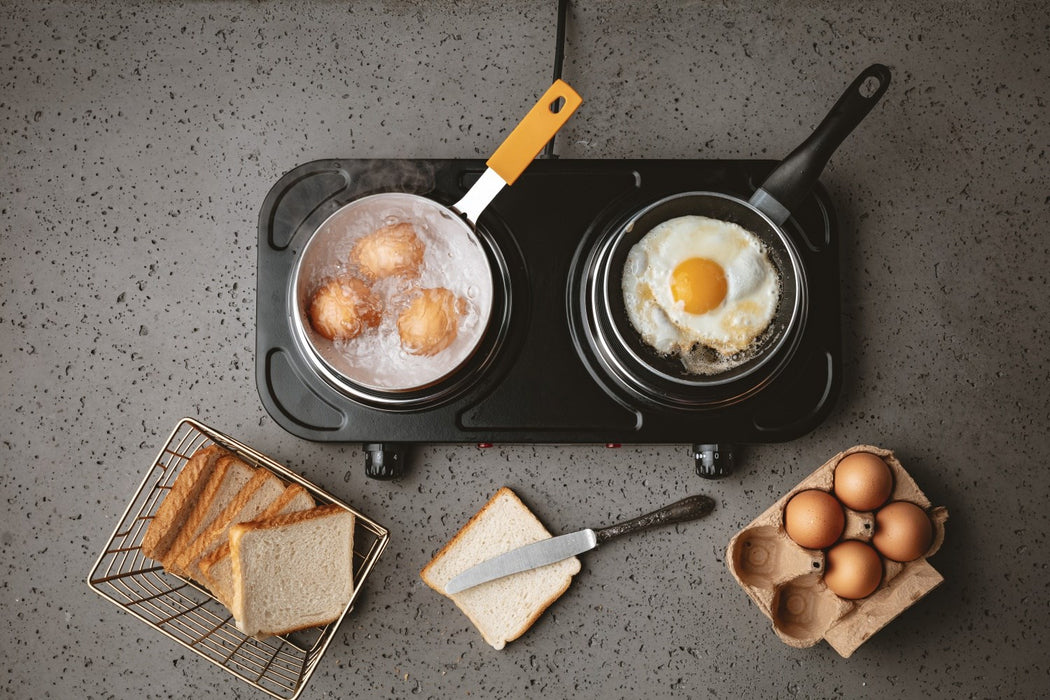 Mesko Home MS 6509 hob Black Countertop Sealed plate 2 zone(s)