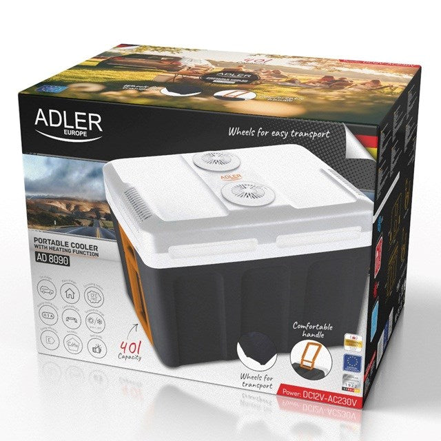 Adler AD 8090Portable Cooler 40 L Black, White