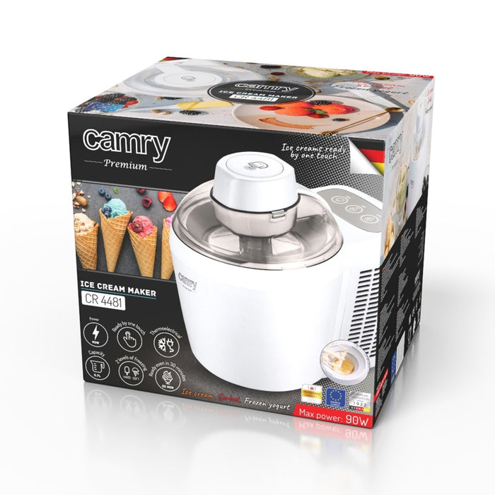 Camry Premium CR 4481 ice cream maker Gel canister ice cream maker 0.7 L 90 W White