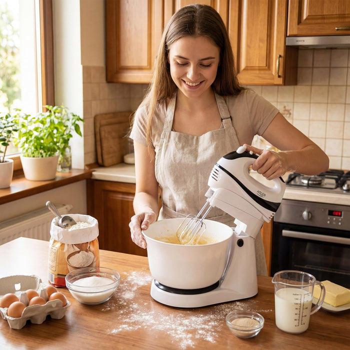 Adler AD 4206 Stand mixer Black,White 300 W