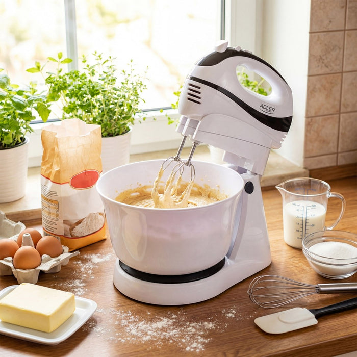 Adler AD 4206 Stand mixer Black,White 300 W