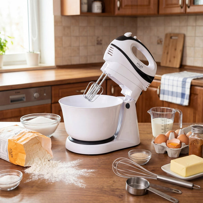 Adler AD 4206 Stand mixer Black,White 300 W