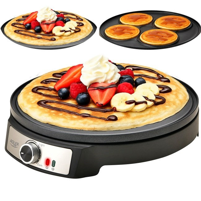 Adler AD 3093 Double-Sided Electric Pancake Maker 2 in 1 Black