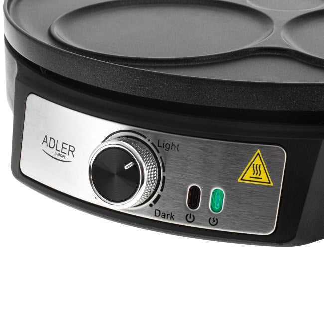 Adler AD 3093 Double-Sided Electric Pancake Maker 2 in 1 Black
