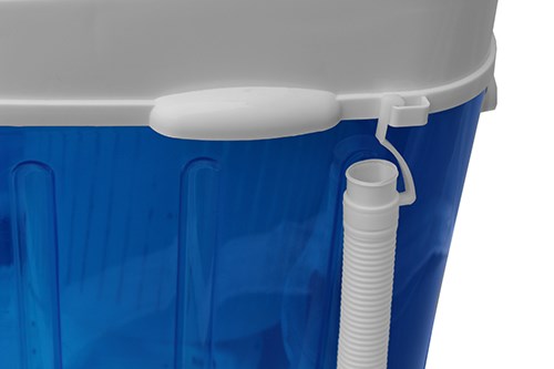 Adler AD 8051 washing machine Top-load 3 kg Blue, White