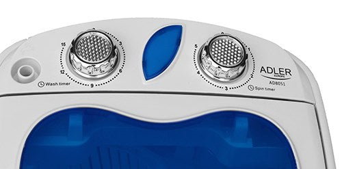 Adler AD 8051 washing machine Top-load 3 kg Blue, White