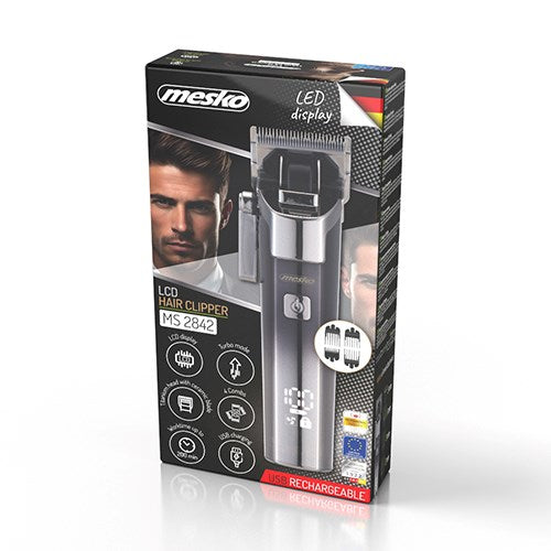 Mesko MS 2842 Hair clipper with LCD display - USB-c