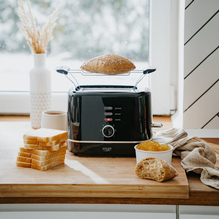 Adler AD 3224b Toaster with rack 7 browning levels black