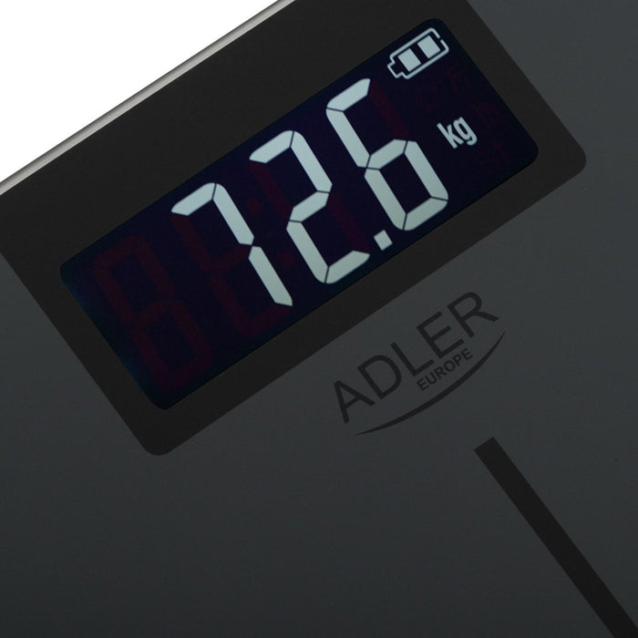 Bathroom scale ADLER AD 8194s STRIPES rechargeable USB-C Black