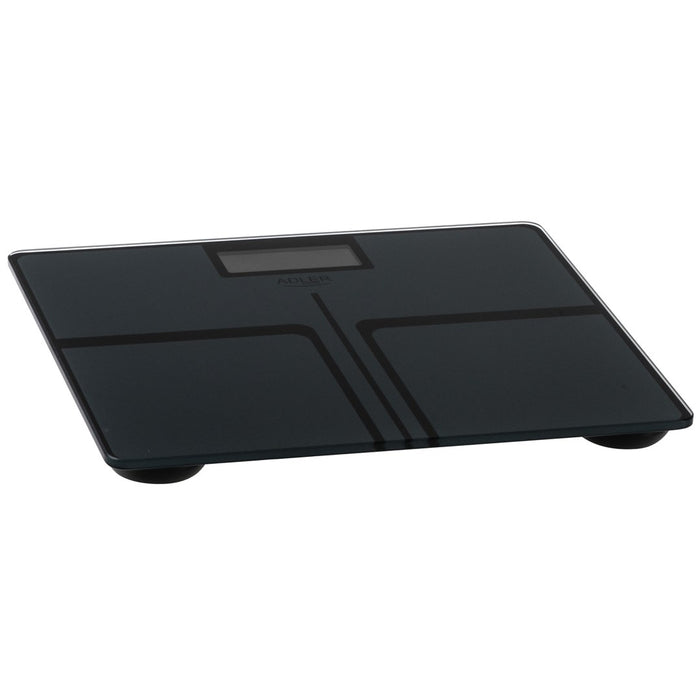 Bathroom scale ADLER AD 8194s STRIPES rechargeable USB-C Black