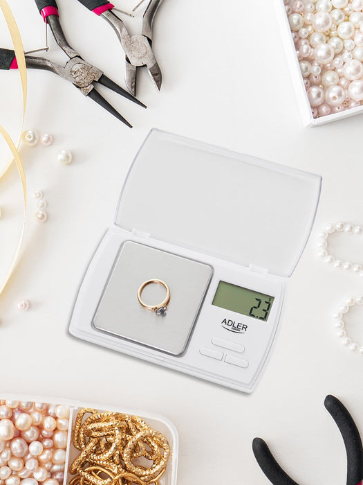 Adler AD 3161 kitchen scale White Rectangle Electronic personal scale