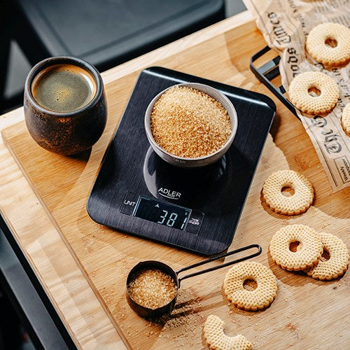 KITCHEN SCALE BLACK ADLER