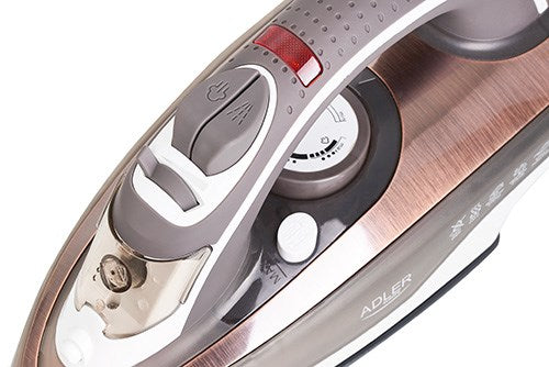 Adler AD 5030 iron Steam iron Ceramic soleplate 3000 W Brown, Grey, White