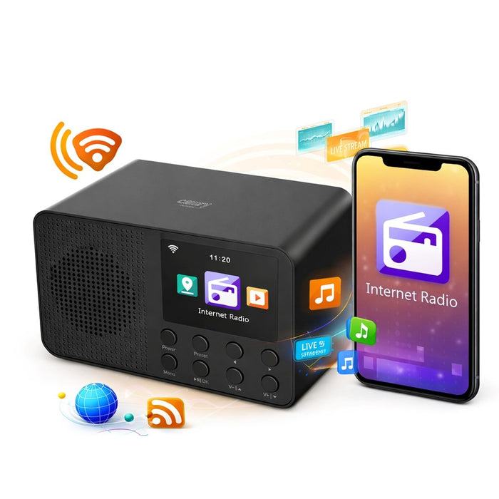 Camry CR 1918 Internet Radio, 2.4” Black