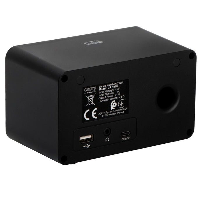 Camry CR 1918 Internet Radio, 2.4” Black