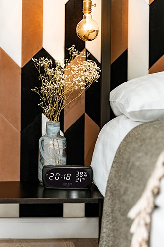 Adler AD 1186 alarm clock Digital alarm clock Black