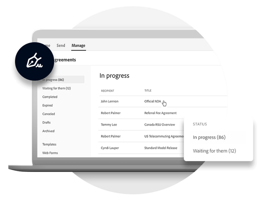 Software Adobe Sign for business, Other, EU English, Subscription New