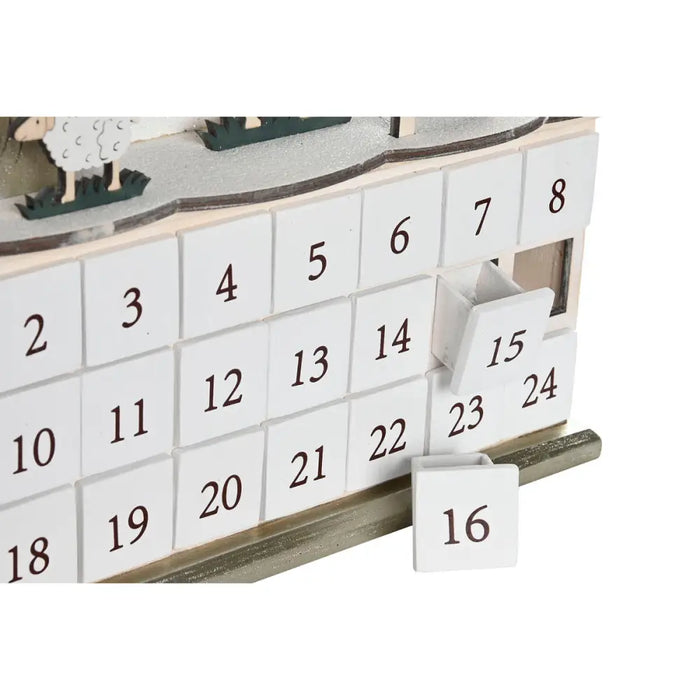 Advent Calendar DKD Home Decor Wood 34 x 8,5 x 36,5 cm (2 Units) - Декорация и Осветление<<<Дом