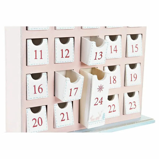 Advent Calendar DKD Home Decor Wood House (27 x 7 x 40 cm) (2 Units) - Декорация и Осветление<<<Дом