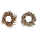 Advent wreathe DKD Home Decor Flower (2 Units) (60 x 5 x 60 cm) - Декорация и Осветление<<<Дом