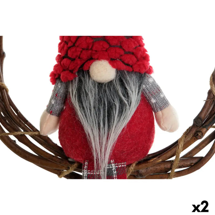 Advent wreathe DKD Home Decor Multicolour Wood 30 x 7 x 46 cm (2 Units) - Декорация и Осветление<<<Дом