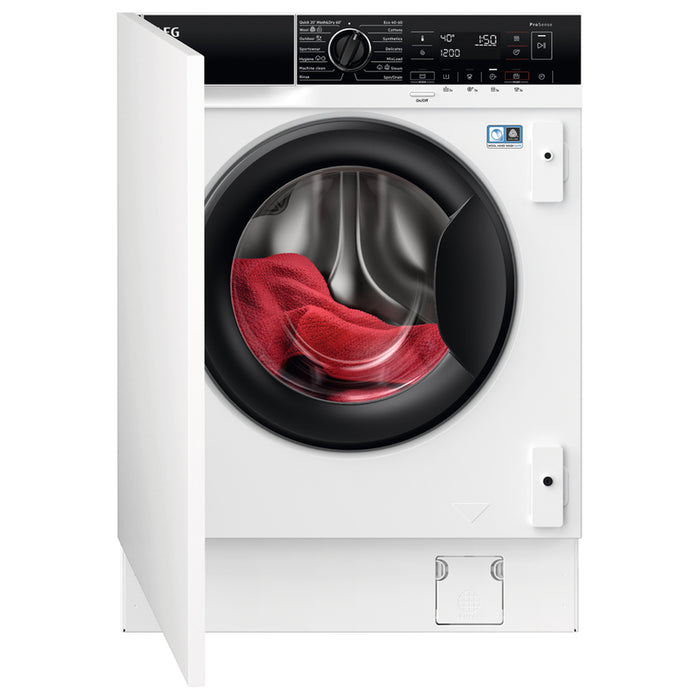 AEG L7WBE68SI built-in washer dryer, 8/4 kg, 1600 rpm.